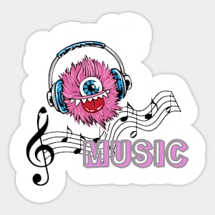 Cartoon music Sticker